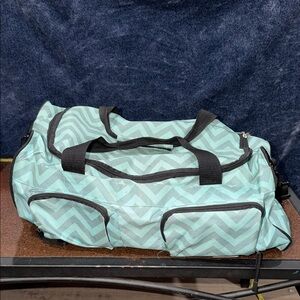 Chevron Print Duffle Bag